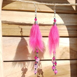boucles d'oreilles "fleurs de Yeti"
