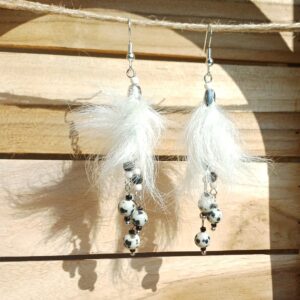 boucles d'oreilles "fleurs de Yeti"