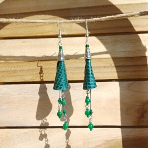 boucles d'oreilles "fleurs tubulaires"