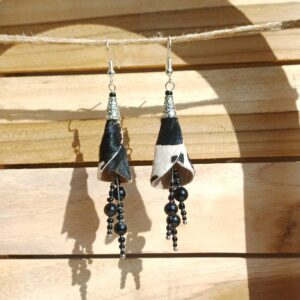 boucles d'oreilles "fleurs tubulaires"