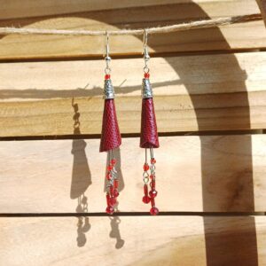 boucles d'oreilles "fleurs tubulaires"