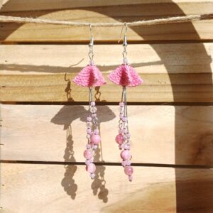 boucles d'oreilles "fleurs aux longues pistils"