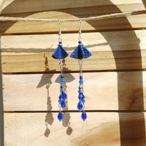 boucles d'oreilles "fleurs aux longues pistils"