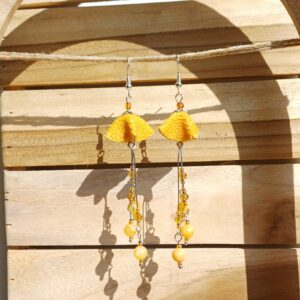 boucles d'oreilles "fleurs aux longues pistils"