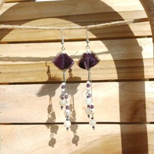 boucles d'oreilles "fleurs aux longues pistils"