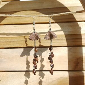 boucles d'oreilles "fleurs aux longues pistils"