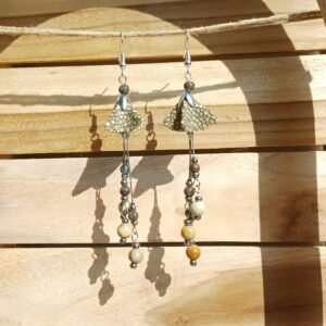 boucles d'oreilles "fleurs aux longues pistils"
