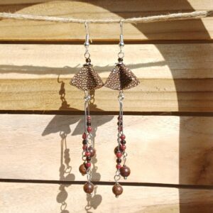 boucles d'oreilles "fleurs aux longues pistils"