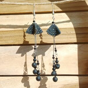 boucles d'oreilles "fleurs aux longues pistils"