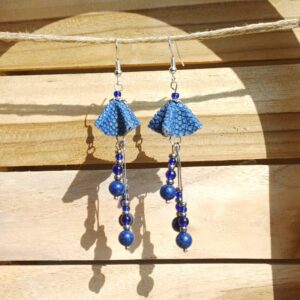 boucles d'oreilles "fleurs aux longues pistils"