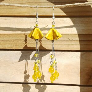 boucles d'oreilles "fleurs aux longues pistils"