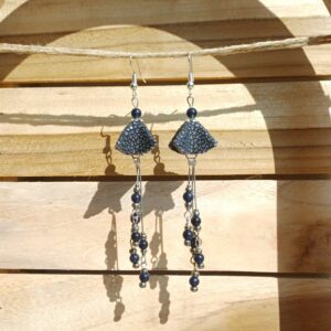 boucles d'oreilles "fleurs aux longues pistils"