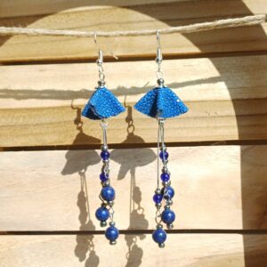 boucles d'oreilles "fleurs aux longues pistils"