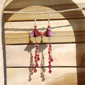 boucles d'oreilles "fleurs aux longues pistils"