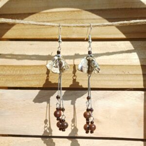 boucles d'oreilles "fleurs aux longues pistils"