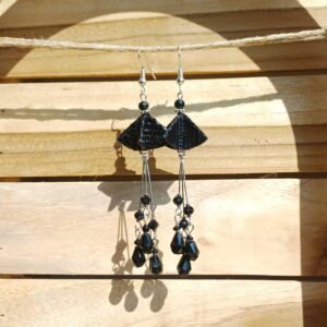 boucles d'oreilles "fleurs aux longues pistils"