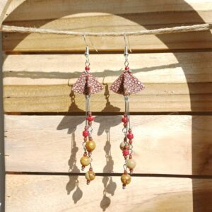 boucles d'oreilles "fleurs aux longues pistils"