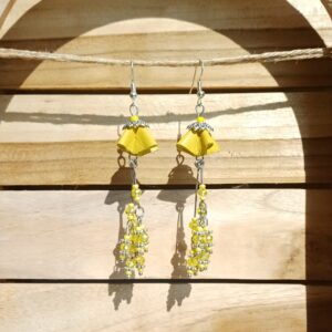 boucles d'oreilles "fleurs aux longues pistils"