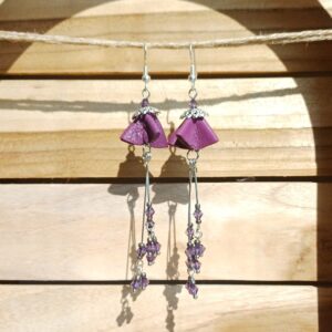 boucles d'oreilles "fleurs aux longues pistils"