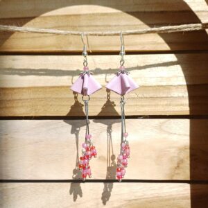 boucles d'oreilles "fleurs aux longues pistils"