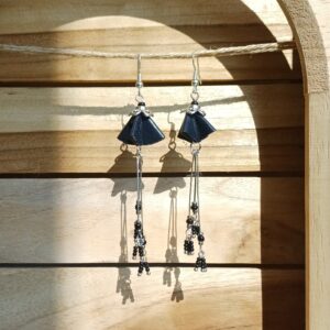boucles d'oreilles "fleurs aux longues pistils"