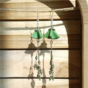 boucles d'oreilles "fleurs aux longues pistils"