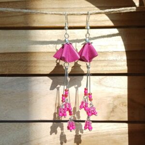 boucles d'oreilles "fleurs aux longues pistils"