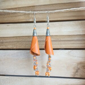 boucles d'oreilles "fleurs tubulaires"