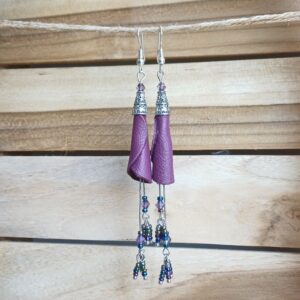 boucles d'oreilles "fleurs tubulaires"