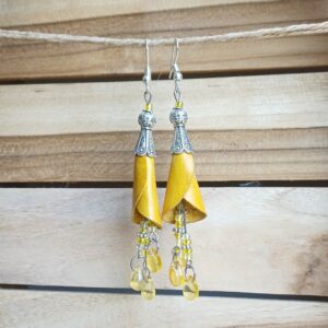 boucles d'oreilles "fleurs tubulaires"