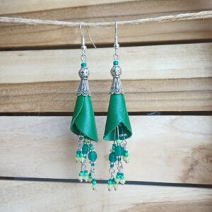 boucles d'oreilles "fleurs tubulaires"