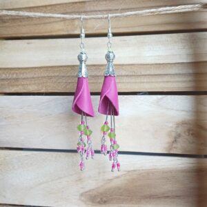 boucles d'oreilles "fleurs tubulaires"