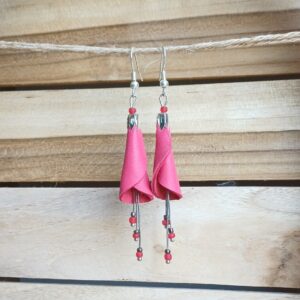 boucles d'oreilles "fleurs tubulaires"