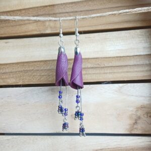 boucles d'oreilles "fleurs tubulaires"