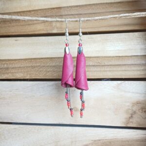 boucles d'oreilles "fleurs tubulaires"