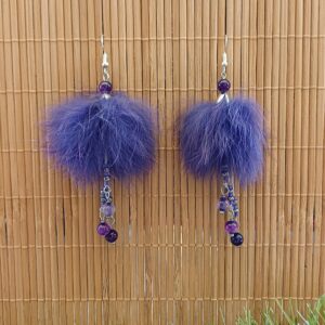 boucles d'oreilles "fleurs de Yeti"