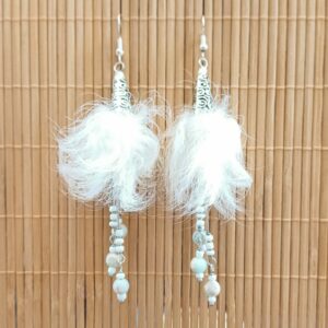 boucles d'oreilles "fleurs de Yeti"