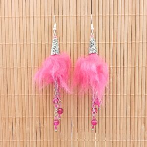 boucles d'oreilles "fleurs de Yeti"